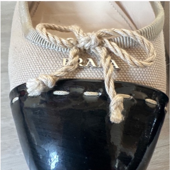 PRADA Canvas Colorblock Pattern flats - Picture 5 of 5